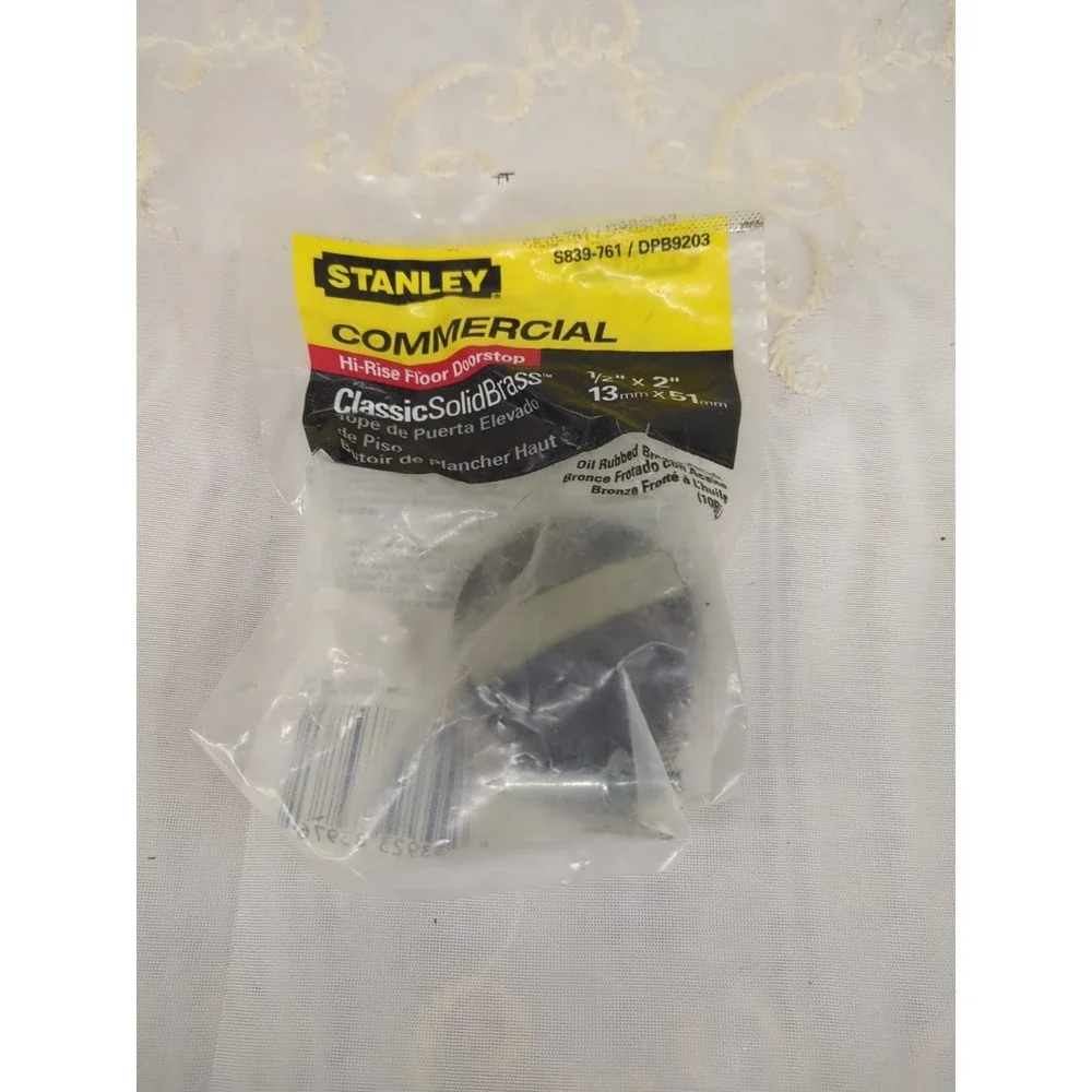 Stanley Commercial Hi-Rise Floor Doorstop - Oil Rubbed Bronze - S839-761 - NEW